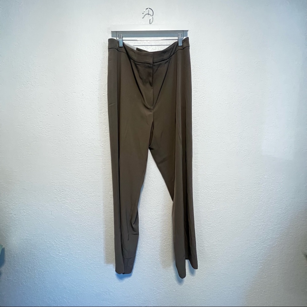 Wide Leg Dress Pants Slacks Taupe